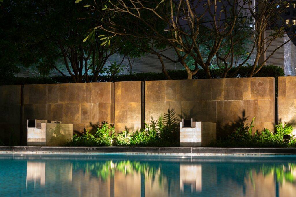 Metairie landscape lighting