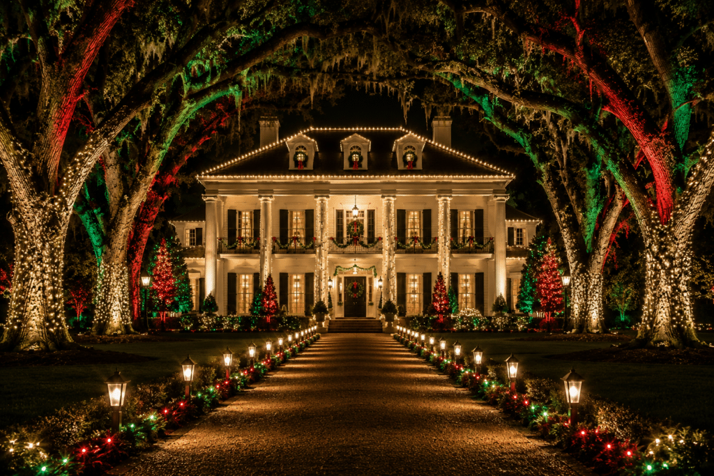 christmas Baton Rouge home lighting