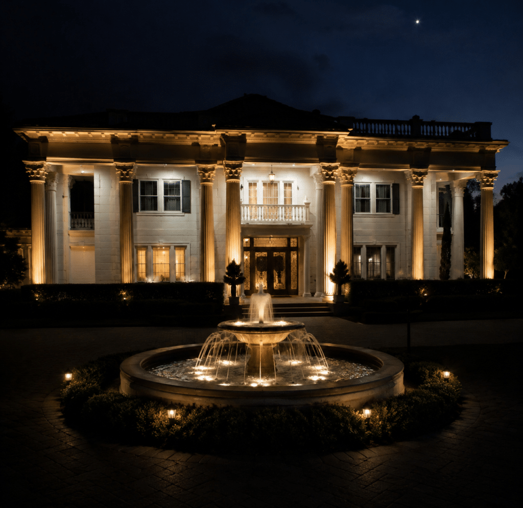 mandeville, la permanent lighting landscape be the light